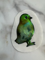 Rare Vintage 80s Mystik Oilies Oilie Oily Chick Touch Sticker 1980s Rare