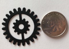 GEAR/SPROCKET Die-Cut (9pc)Steampunk•Cog•Clock Hands•Machine•Antique•Wheel
