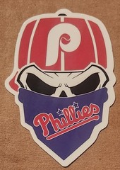 Philadelphia Phillies bandit outlaw die-cut decal sticker