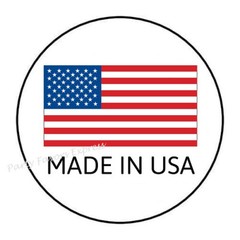 30 MADE IN THE USA ENVELOPE SEALS LABELS STICKERS PARTY FAVORS 1.5″ ROUND