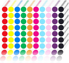 1400 PCS Red Circle Dot Stickers 3/4″ round Color Coding Label Stickers (Red)
