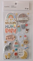 Welcome Home Baby Boy Girl Hello World Scrapbooking Stickers by Recollections