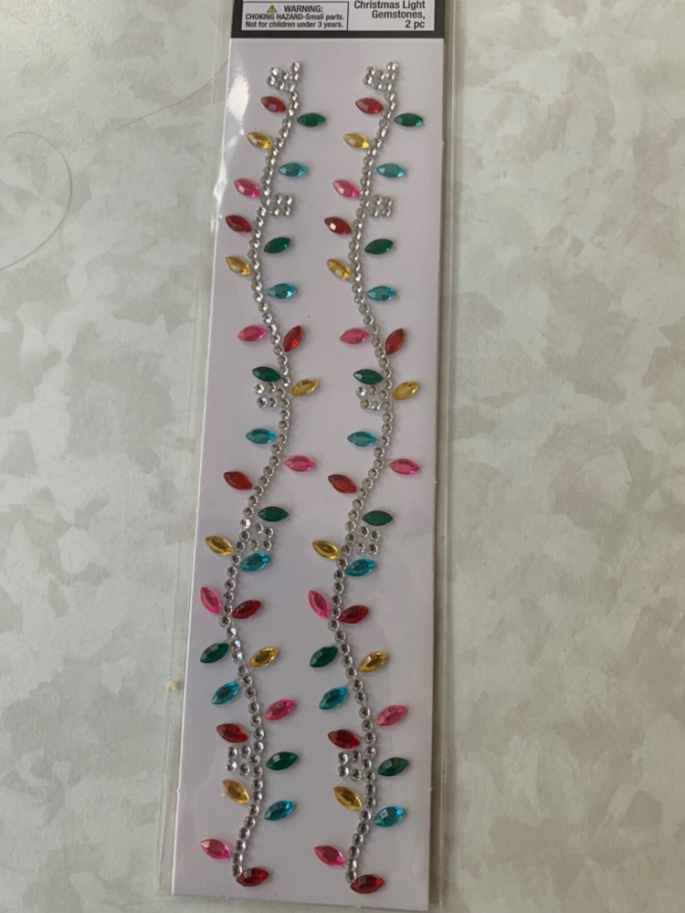 CHRISTMAS 3D TREE GEM LIGHTS STRING OF LIGHTS GEMSTONE LIGHTS 2 STRANDS