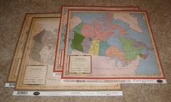 Carta Bella 12×12 Double Sided Scrapbook Papers(4) ~ Travel Map…..Canada