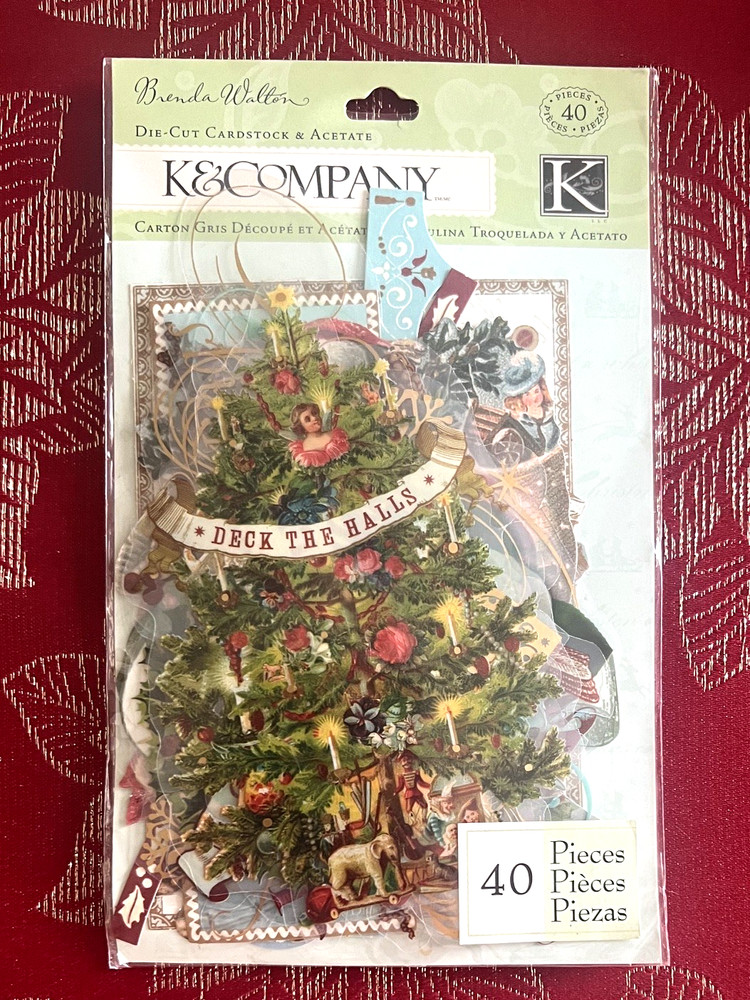 VERY RARE – K & COMPANY EVERGREEN DIE-CUT CARDSTOCK & ACETATE