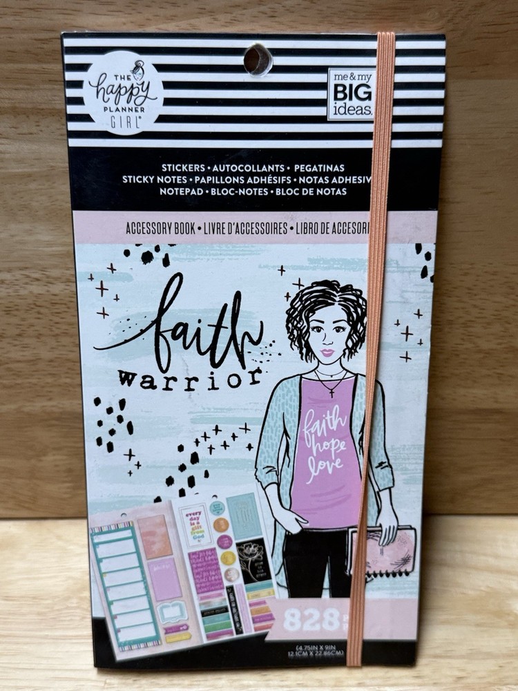The Happy Planner ACCESSORY BOOK Stickers – FAITH WARRIOR – 828pcs