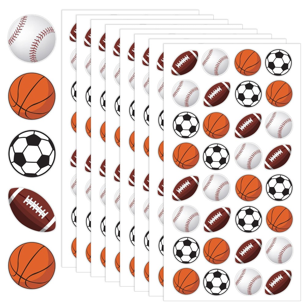 512Pcs Sports Stickers for Kids Classroom,Basketball Football Baseball Soccer…