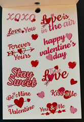 RECOLLECTIONS VALENTINE’S DAY STICKER BOOK 261 PC STICKERS 12 SHEETS ROMANCE