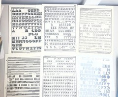 Letraset Letters Numbers Lot Of 85+ Sheets Many Fonts/Sizes + Chartpak Formatt