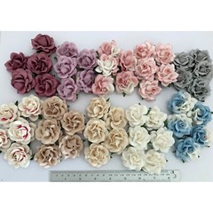 50 Special Mix 10 Colors (2″or5cm) Flower Wedding Scrapbook (R77L-50SET-A/1 )