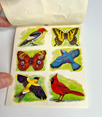 Vintage Lot Dennison Seals & Stickers Birds Butterfly Standard Publishing USA