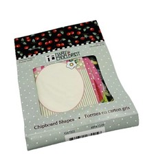 MARY ENGELBREIT Chipboard Assorted Shapes 26 Count Corners Note Heart Cherries