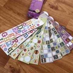 ARTS & CRAFTS SCRAPBOOKING fun Pop culture stickers letters farm animals few NWT