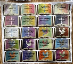 Lot Of 10 Packs Assorted Inspirational & Religious Stickers