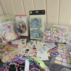 Mixed Crafting Lot Paper Crafts Scrapbooks Cards Junk Journals 100’s Of Pieces