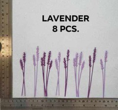 8 PCS LAVENDER LEAF DIECUT PAPER FOR SCRAPBOOKING CARDMAKING EMBELISHMENT