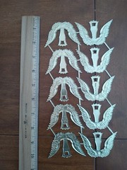 German Dresden Foil Foil Angel Wings Victorian Crafts