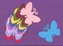 BUTTERFLY moth die cuts scrapbook cards