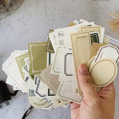 300Pcs Vintage Scrapbooking Papers Decorative Label Tag | Various Patterns,Smoot