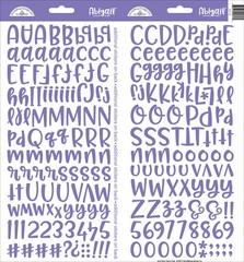 Abigail Font Cardstock Alpha Stickers 6X13 2/Pkg Lilac