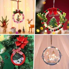 Elecrelive 30Pcs 4 Inch Small Wooden Ring for Crafts, Unfinished Wood Pieces …