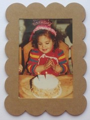 {3} LARGE SCALLOP PICTURE FRAMES – Unfinished Bare Chipboard Die Cuts