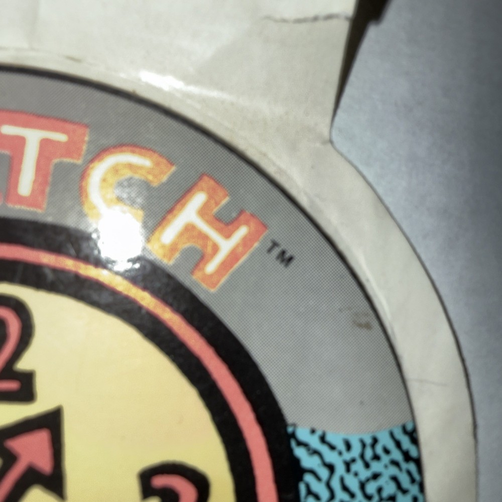 Vintage 80’s Swatch Watch Sticker Unused~ Pastel Colors ~ Fair Condition