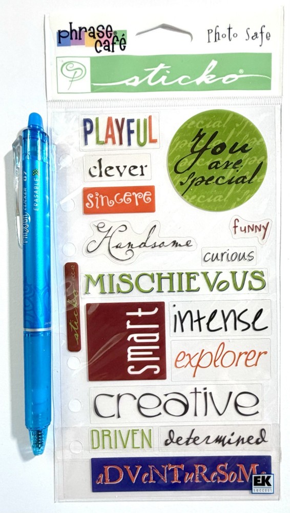 Playful Clever Creative Stickers Scrapbooking Journal Card Making Sticko
