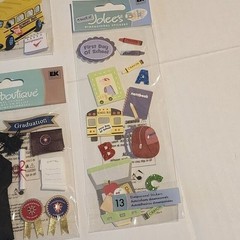 Prom School Graduation scrapbook stickers bundle Craft DIY lot of 7