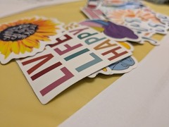 Variety sticker pack (VINYL) 100 stickers per pack /positive vibes