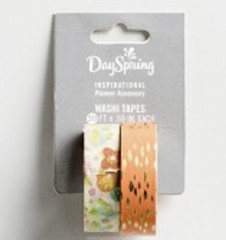 Floral & Gold Splash Double Pack Washi Tape Bible Journaling, Planner Accessory