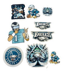 Philadelphia Eagles Waterproof Stickers Lot Pack Of 9 Phone Laptop