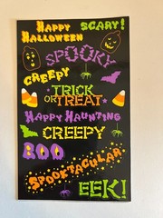 LOT 5 Mrs Grossman’s HALLOWEEN STICKERS Ghosts Bats Night Creatures Spooky RARE