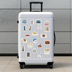 200Pcs World Travel Stickers Pack, Vacation Sticker Famous City Landmark Wate…