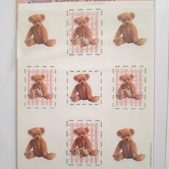 Vintage USPS 1998 America’s Teddy Bear Stickers – 5 Sheets in Opened Packaging