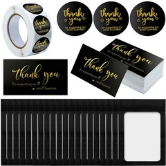 600 pcs1.5inch Thank You for supporting My Small Business Cards120 pieces 2×3.5