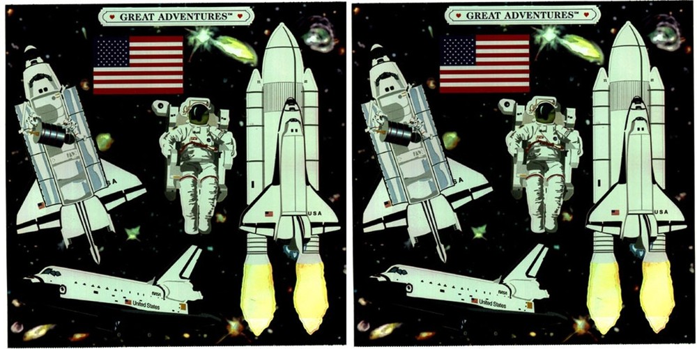 Mrs. Grossman’s SPACE Shuttle Astronaut Scrapbook Stickers! 2 Sheets!