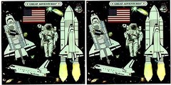 Mrs. Grossman’s SPACE Shuttle Astronaut Scrapbook Stickers! 2 Sheets!