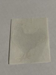 Chicken Sticker Scrapbook Black White Speckled Rooster Hen Farmhouse 80s