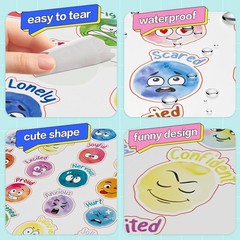 800Pcs Emotion Stickers for Kids, Classroom Rewards, DIY Labels