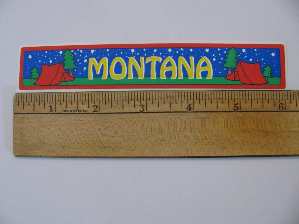 SRM Press Inc MONTANA 6″ States Titles Sticker 1 Piece NEW