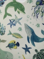 SEA CREATURE Mylar Sticker (22pc)Dolphin•Turtle•Fish•Whale •Starfish•Card Making