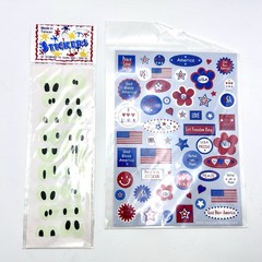 Vtg Stickopotamus Travel Sticker Lot USA Patriotic New Jersey Scrapbook Paper