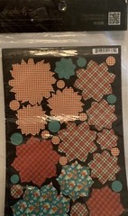 Graphic 45 Raining Cats & Dogs Cardstock Flowers Plaid Floral