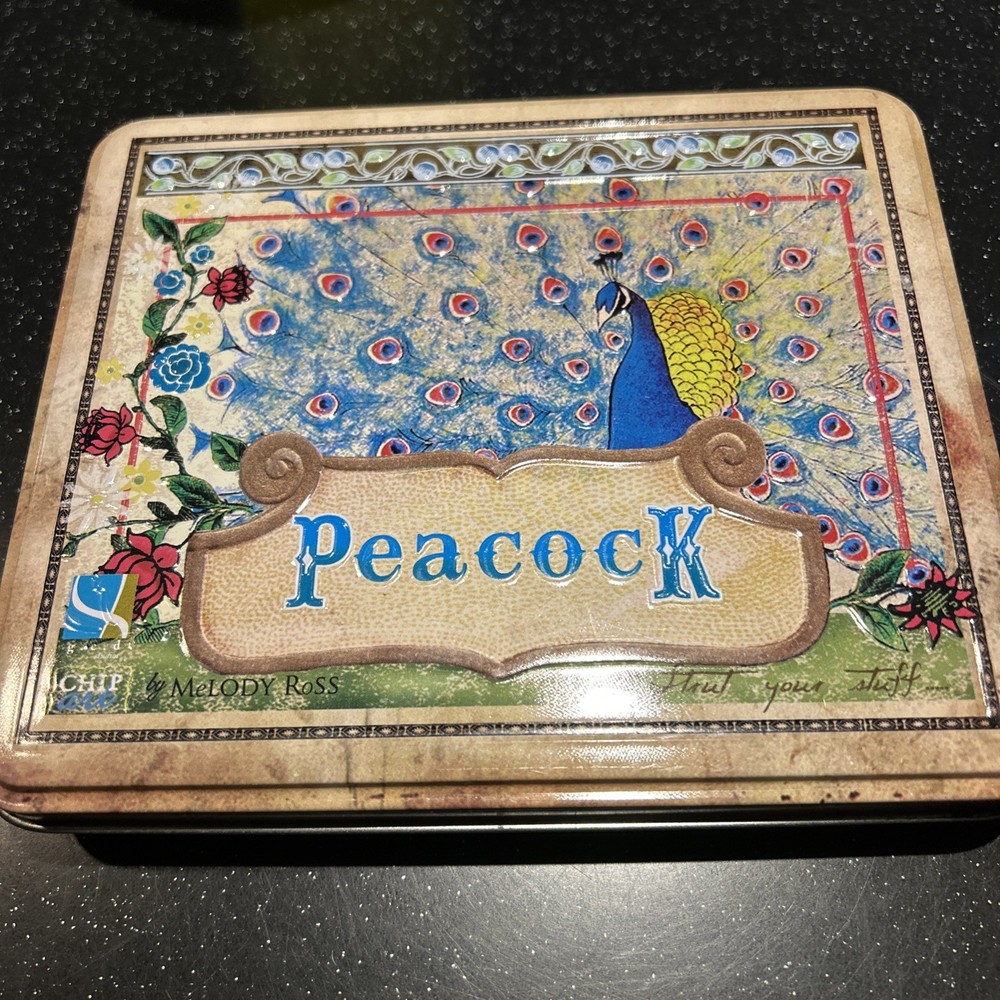Melody Ross – Peacock Metal Stamps 1/2 Inch Lowercase Stamp Set in Tin