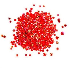 Buttons Galore Flat Back Jewelz for Crafts in Bright Iridescent Colors Jewels