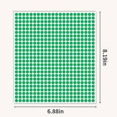 1/4″ Green Dot Stickers 2750 PCS Small Round Circle Stickers Tiny Mini Little…