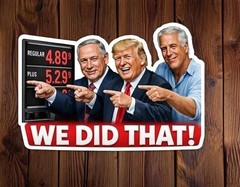 We Did That Anti Trump Sticker, Trump Gas Pump Stickers, Political Humor Gift