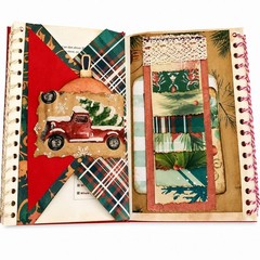 Handmade One-of-a-Kind Christmas Junk Journal | Vintage Altered Book |…
