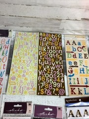 Scrapbook Stickers Letters And Quote Assortment Lot Of 15